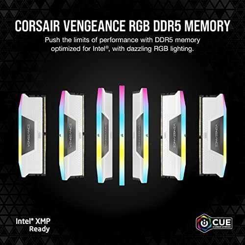 RAM 32 GB PC 5600 CL40 CORSAIR KIT (2 x 16 GB) VENGEANCE RGB su mažmenine kaina