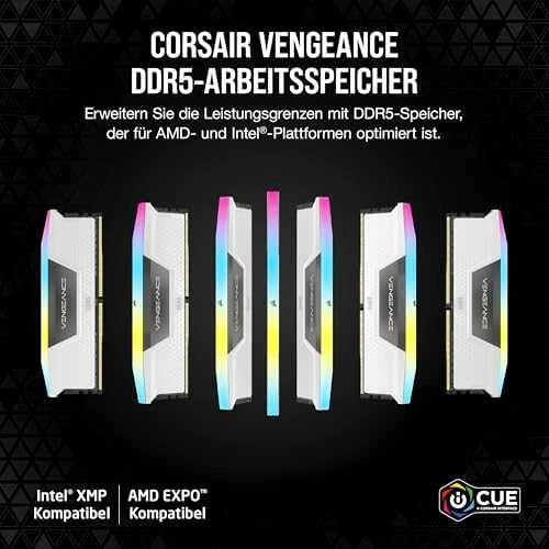 Corsair Vengeance RGB DDR5 atminties plokštelių rinkinys