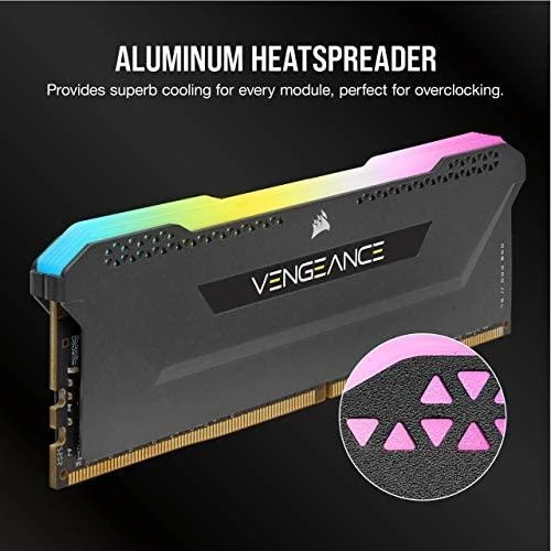 RAM Corsair VENGEANCE RGB PRO SL 16 GB, DDR4, 3200 MHz, kompiuteris/serveris, registracijos Nr., ECC Nr.