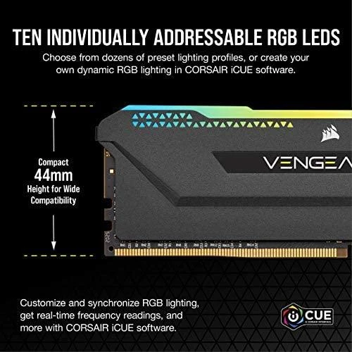 RAM Corsair VENGEANCE RGB PRO SL 16 GB, DDR4, 3200 MHz, kompiuteris/serveris, registracijos Nr., ECC Nr.