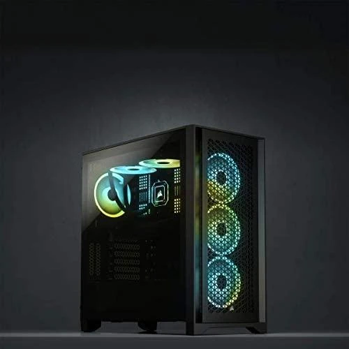 CORSAIR 4000D Airflow grūdinto stiklo vidurinio bokšto Juodas dėklas