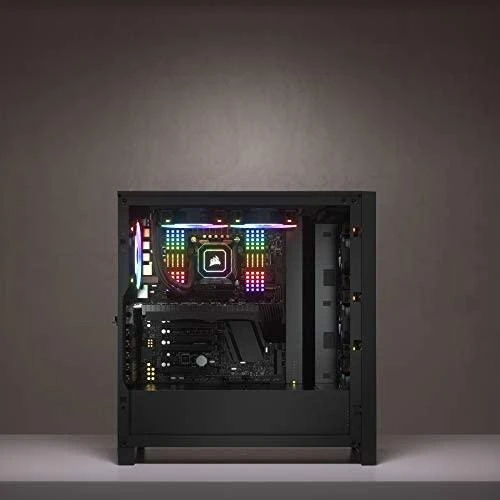 CORSAIR 4000D Airflow grūdinto stiklo vidurinio bokšto Juodas dėklas