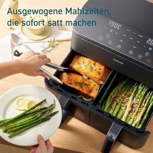 Gruzdintuvė Cosori Dual Basket CAF-R901-8.5 l juoda
