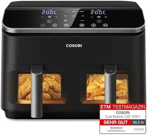 Gruzdintuvė Cosori Dual Basket CAF-R901-8.5 l juoda