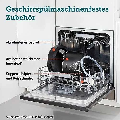 Cosori CMC-CO601-SEU Pressure Cooker juodai-sidabrinis