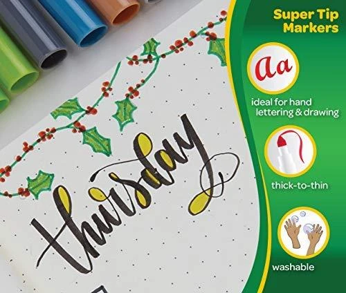 Crayola, Inc. 12 SUPER PATARIMAI PLAUNAMAS MARKER