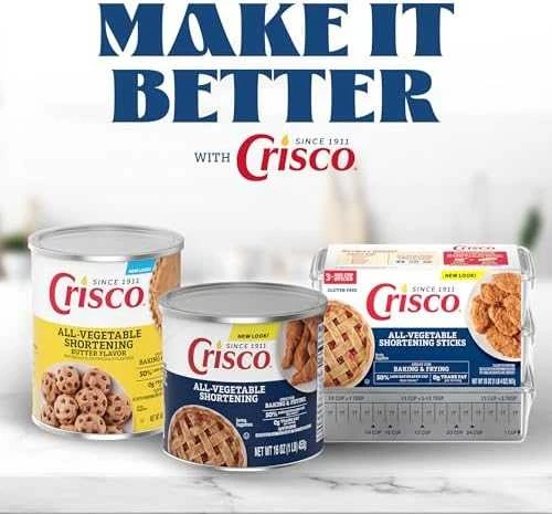 Crisco Daržovių patrumpinimas – 16 uncijų / 453 gr