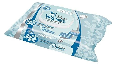 GILL'S servetėlės augintiniams su chlorheksidinu ir aloe vera, 40vnt