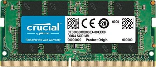 Nešiojamo kompiuterio atmintis 3200 64GB Crucial 32GBx2
