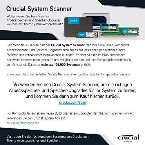RAM CRUCIAL 8GB DDR4-2666 UDIMM CL19 (4Gbit/8Gbit/16Gbit)