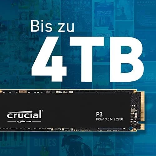 Kietasis diskas SSD Crucial P3, 1TB