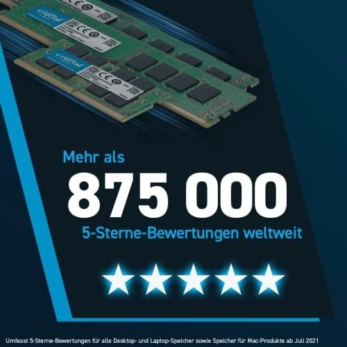 Nešiojamo kompiuterio atmintis PC atmintis Crucial Atmintis DDR5 SODIMM 16GB / 4800 CL40 (16Gbit)