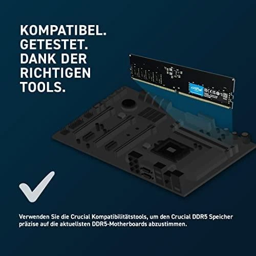 RAM Crucial 8GB DDR5-4800 UDIMM CL40 (16Gbit)