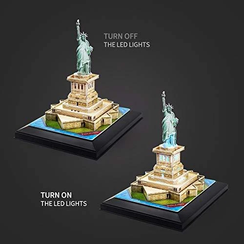 CUBICFUN 3D dėlionė „Laisvės statula“ (LED)