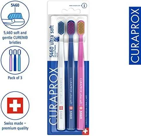 Curaprox Curaprox šepetėliai do zębów CS 5460 ultra soft K1 - 3 vnt