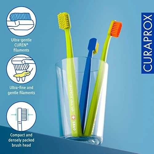 Curaprox Curaprox šepetėliai do zębów CS 5460 ultra soft K1 - 3 vnt