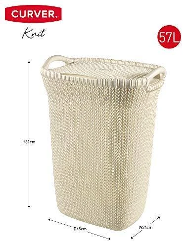 Curver SKALBINIŲ DĖŽĖ „KNIT“ (57 l; 228391; BALTA)