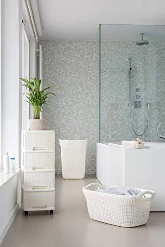 Curver SKALBINIŲ DĖŽĖ „KNIT“ (57 l; 228391; BALTA)