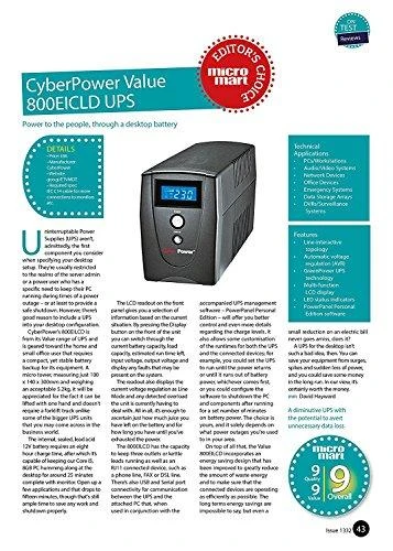 CyberPower Cyber Power UPS Value2200EILCD 1320W (IEC C13)