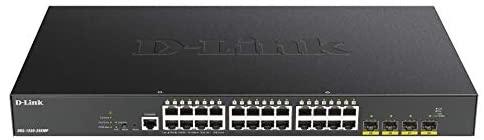 Šakotuvas D-LINK 28 prievadų išmanusis valdomas PoE+ gigabito komutatorius 4x 10G