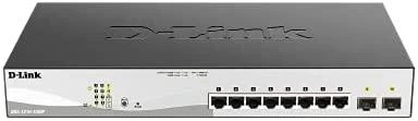 Šakotuvas D-Link jungiklis DGS-1210-10MP žiniatinklio valdymas, stalinis kompiuteris, 1 Gbps (RJ-45) jungčių kiekis 8, SFP jungčių kiekis 2, PoE+ jungčių kiekis 8, maitinimo tipas vienvietis