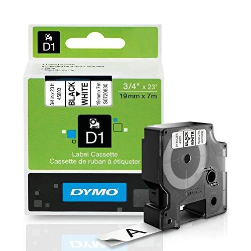 Juostelė DYMO D1 19mm x 7m, juoda ant balto / S0720830 45803