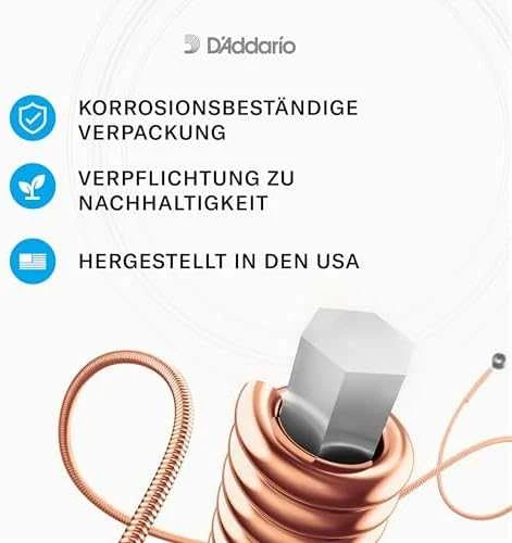 Stygos akustinei gitarai D'Addario EJ16 .012