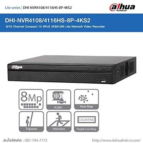 8 kanalų IP vaizdo įrašymo įrenginys Dahua NVR4108HS-8P-4KS2/L, 8xPOE