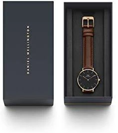 DANIEL WELLINGTON klasikinis Šefildo moteriškas LAIKRODIS DW00100169 + DĖŽĖ