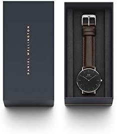 Laikrodis DANIEL WELLINGTON DW00100143. Kvarcas, Juoda Spalva. Moteris.