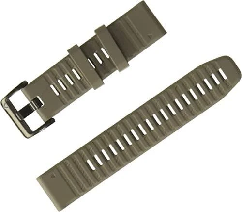 Išmaniojo laikrodžio Garmin greitai atsegamas, silikoninis dirželis, Rudos spalvos, 22mm