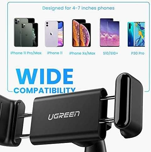 Automobilinis UGREEN LP189 telefono laikiklis - Juodas