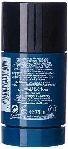 Davidoff Cool Vanduo Dezodorantas pieštukinis dezodorantas vyrams, 75 ml