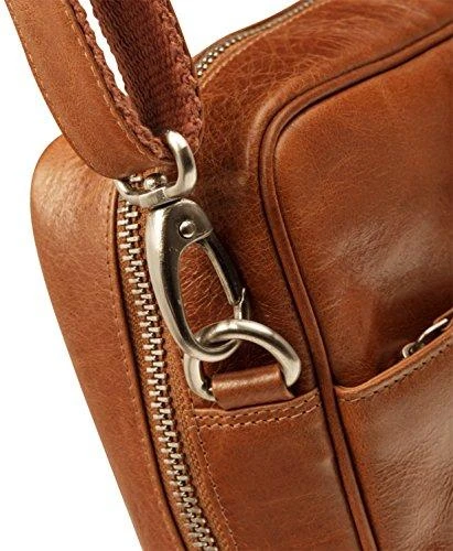 DBRAMANTE1928 ROSENBORG LEATHER BAG FOR 14" NOTEBOOK - GOLDEN TAN