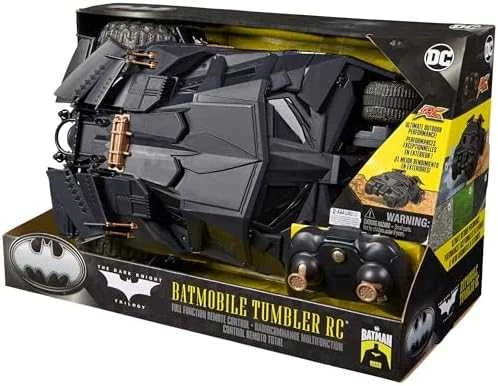 Nuotolinio valdymo „Batmobile“ transporto priemonė „DC Comics Tumbler RC“ iš „Dark Knight“ trilogijos 1:15 30 cm