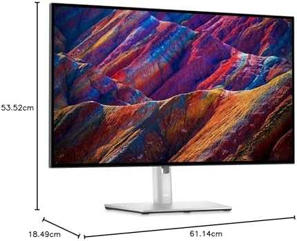 Monitorius Dell UltraSharp U2723QE, 27", IPS, 3840 x 2160, 5 ms, 60 Hz, 400 cd/m²