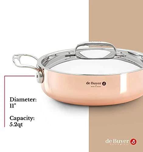 De Buyer Puodas su dangčiu, 4.9 l, 28 cm, Prima Matera