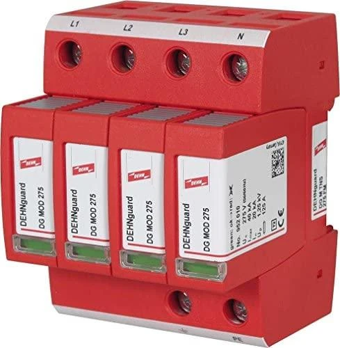 „Dehn“ viršįtampių ribotuvas C, 2 tipo, 4P, 20kA, 1,5kV, M TNS 275 FM (952405)