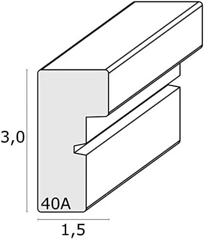 Nuotraukų rėmelis Deknudt S40AK1 P1 30x40 medinis baltas