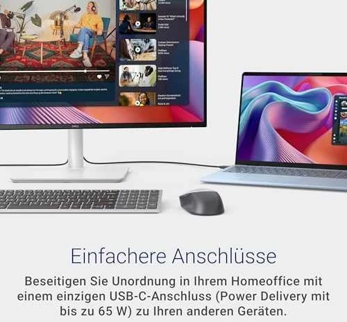 Monitorius Dell S2725DC, 27" QHD (2560x1440) IPS, 144Hz, 1ms, USB-C 65W, HDMI 2.1, DP, garsiakalbiai, reguliuojamas stovas