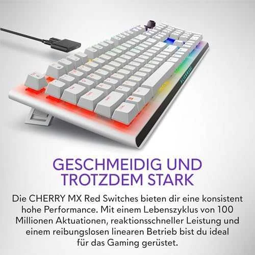 Dell Alienware Tri-Mode Belaidė klaviatūra žaidimams - AW920K - US (QWERTY) - Lunar Light