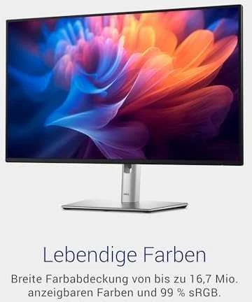 Monitorius Dell P2725H /27"/IPS/LED/1920x1080/16:9/100Hz/8ms/1500:1/300 cd/m2/HDMI/DP/VGA/Pivot/VESA/ (210-BMGC)