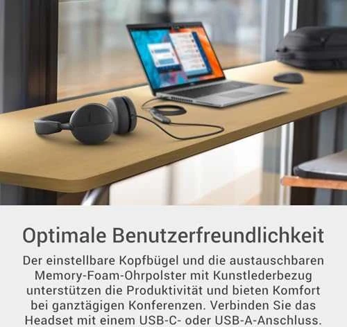 Dell | Pro su laidu Ant ausų uždedamos Ausinės | WH5024 | Su mikrofonu | USB Type-A | ANC | Juodas