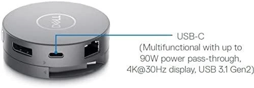 Dell DA310 7-in-1 USB-C Jungčių stotelė, Sidabrinis