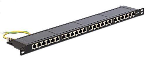 Delock 43316 - RJ-45 - LSA - Juodas - Metal - Rack mounting - 0.5U - 482.6 mm