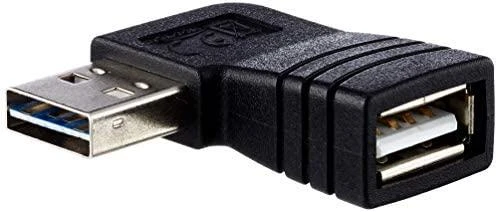 „Delock“ adapteris EASY-USB 2.0-A kištukas > USB 2.0-A lizdas, pakreiptas į kairę / dešinę