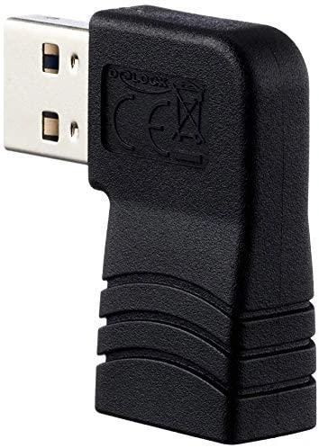 „Delock“ adapteris EASY-USB 2.0-A kištukas > USB 2.0-A lizdas, pakreiptas į kairę / dešinę