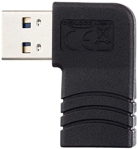 „Delock“ adapteris EASY-USB 2.0-A kištukas > USB 2.0-A lizdas, pakreiptas į kairę / dešinę