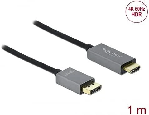 „Delock Active DisplayPort 1.4“ į HDMI laidą 4K, 60 Hz (HDR), 1 m