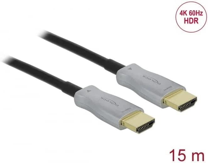 „Delock Active“ optinis kabelis HDMI 4K 60 Hz 15 m